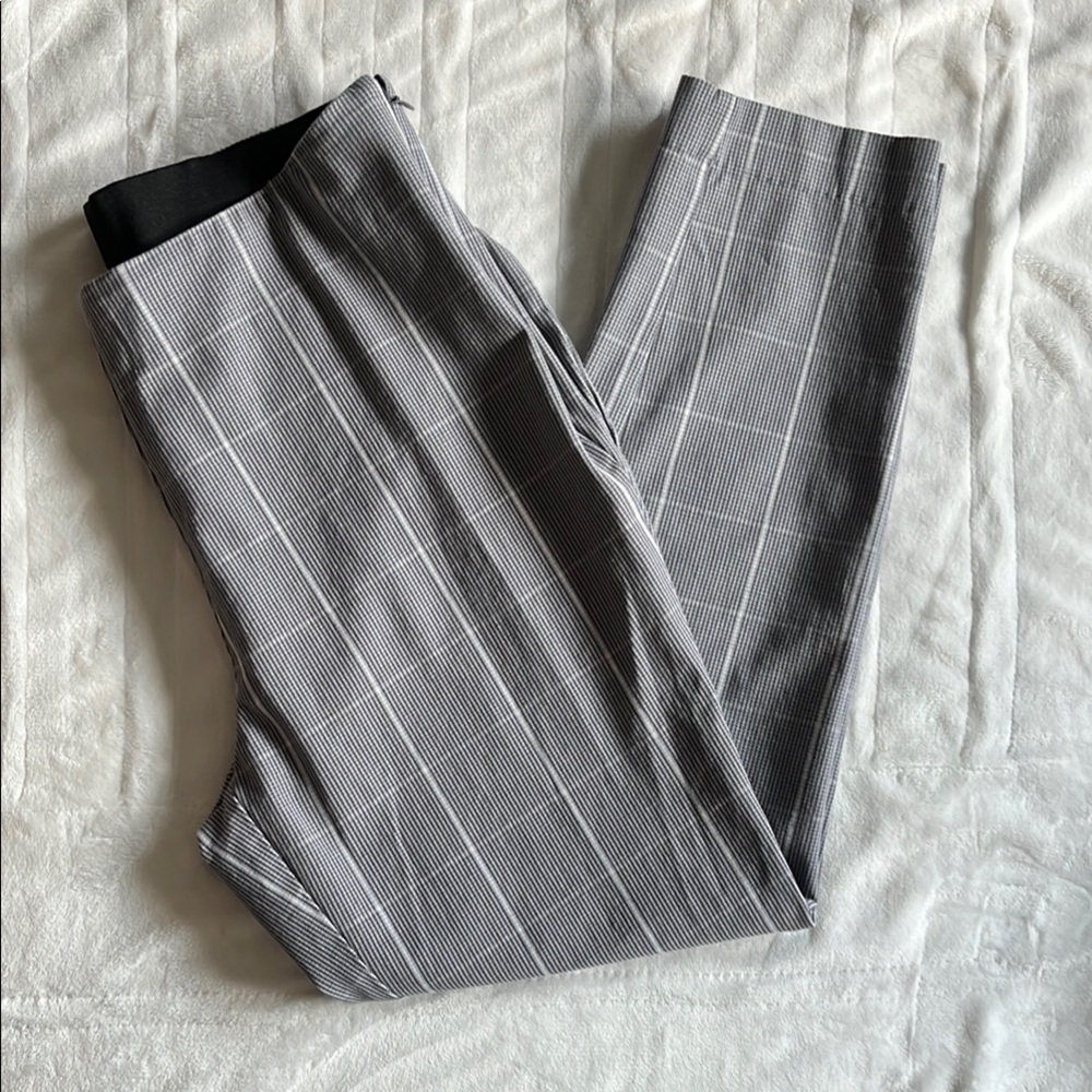 A New Day Gray Plaid Slim Fit Pants - Size 10